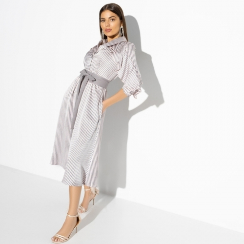 Платье, Грация леди (fashion, с поясом)