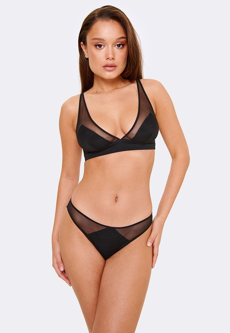 399р 870р 0120264092 Бюстгальтер жен. Natu черный Soft bra