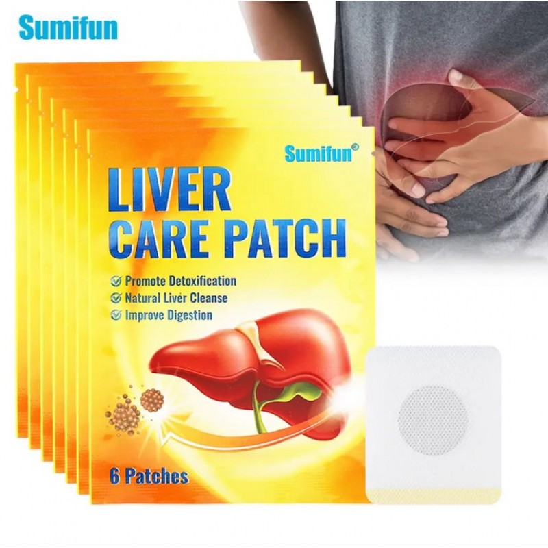Пластырь для ухода за печенью Sumifun, 6 шт.