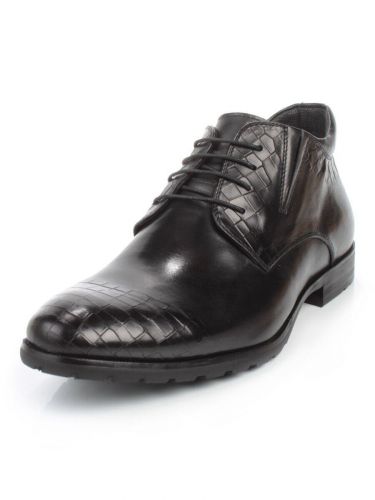 01-H9001-B75-SW3 BLACK Ботинки демисезонные мужские (натуральная кожа)