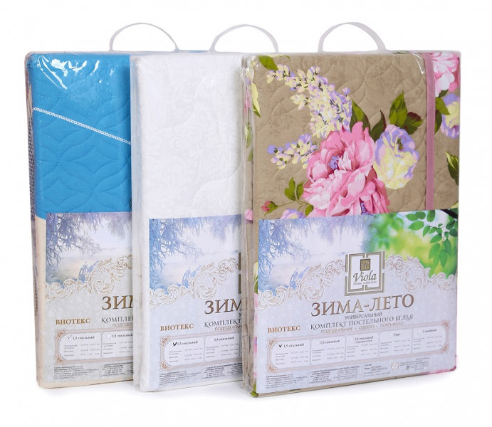 Постельное белье Зима-Лето из поплина с окантовкой ЗЛПО7-1206