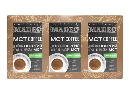 Подарочный набор Кофе для чашки с МСТ молотый кофе 18 шт по 12г