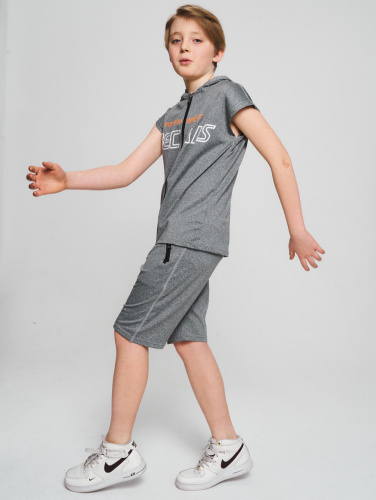 Спортивный костюм летний для мальчика светло-серого цвета 70002SS