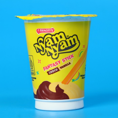 Бисквитные палочки Nyam Nyam Fantasy Stik со вкусом шоколада и ванили, 25 г