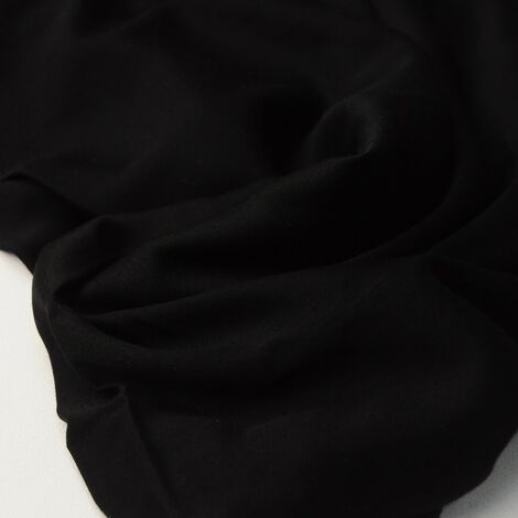  Штапель-шёлк однотонный черный 