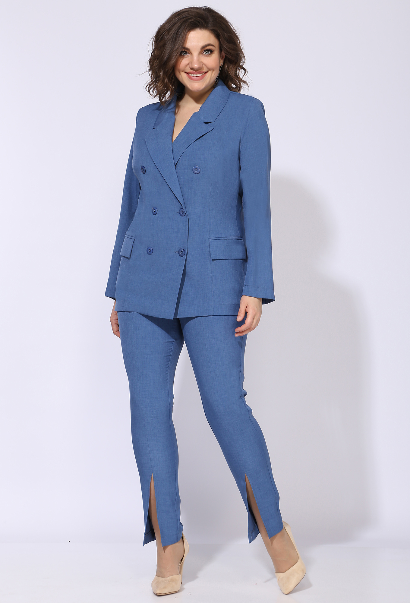 ст. цена1499руб.! Брюки Anastasia Mak 902Б голубой