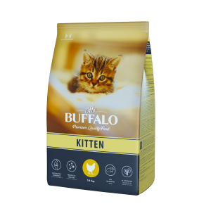 Mr.Buffalo KITTEN Сухой корм для котят, курица, (0,4 кг)