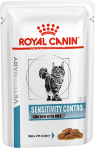 Royal Canin Sensitivity Control, консервы для кошек при пищевой аллергии или непереносимости, с курицей и рисом, 85 г
