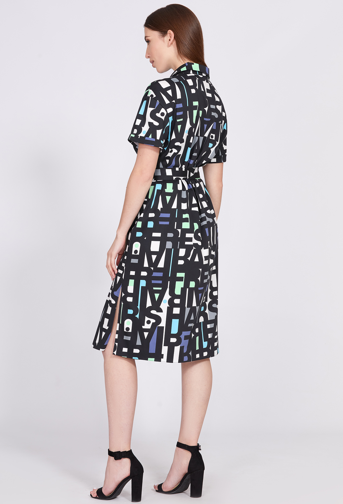 ст. цена2499руб.! Платье Solei 4659 черный буквы