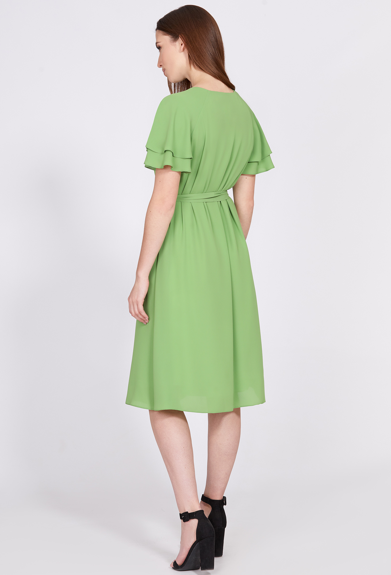 ст. цена2490руб.! Платье Solei 4727 салат