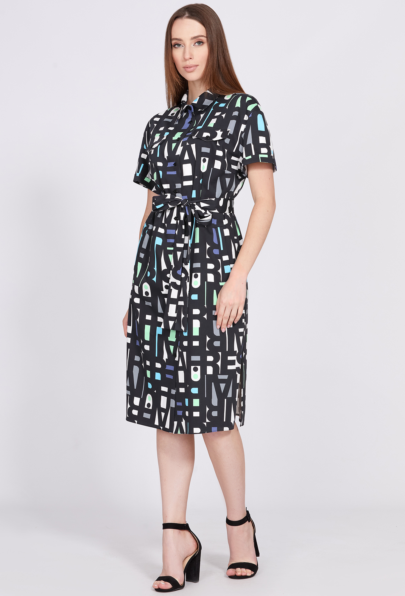 ст. цена2499руб.! Платье Solei 4659 черный буквы