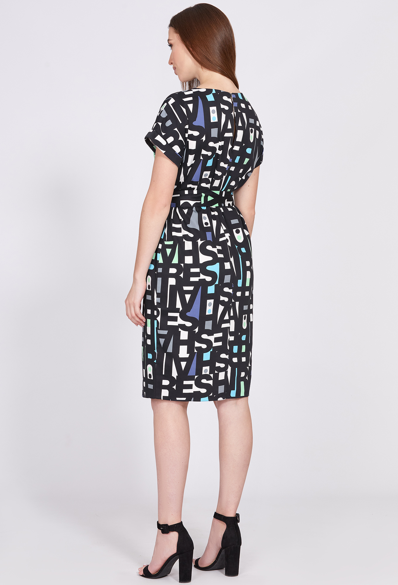 ст. цена1999руб.! Платье Solei 3730 черный буквы