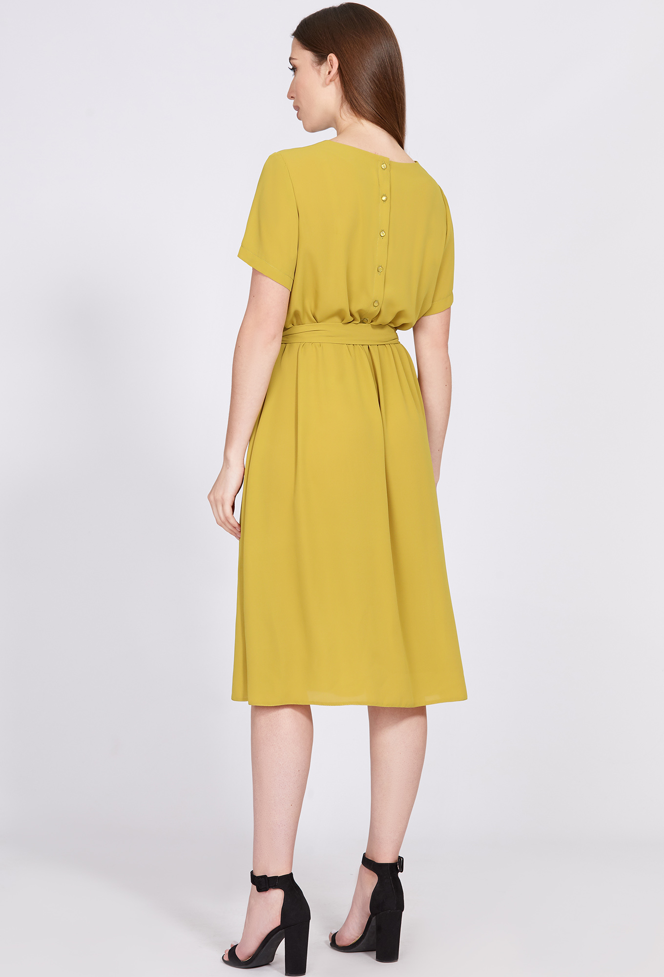 ст. цена2499руб.! Платье Solei 4664 олива