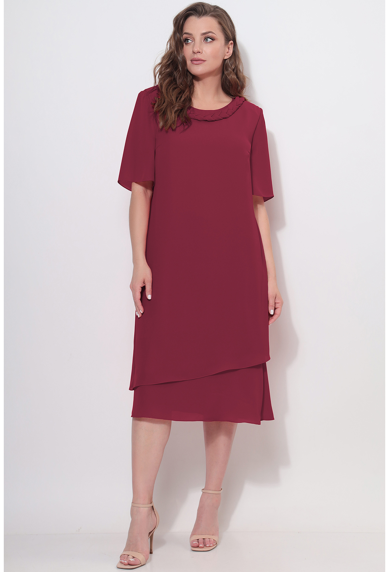 ст. цена2199руб.! Платье Lenata 11746 бордо