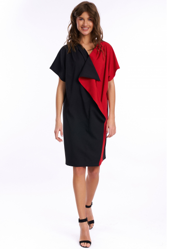 Платье KaVari 1025 черно-красный