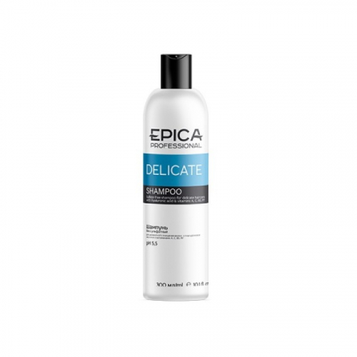 EPICA Delicate, Бессульфатный шампунь для деликатного очищения с гиалуроновой кислотой, 250 мл