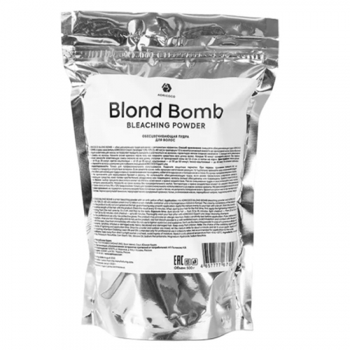 Обесцвечивающая пудра для волос Adricoco Blond Bomb, 500 гр.