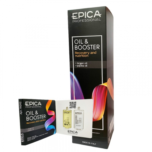 EPICA Recovery and nutrition / Экспресс восстановление и питание волос (монодозы), Масло 10 мл.+ Бустер 10 мл.