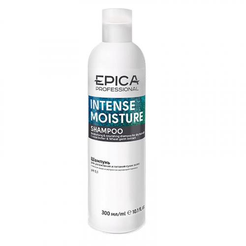 EPICA Intense Moisture / Шампунь для увлажнения и питания сухих волос с маслом какао и экстрактом зародышей пшеницы, 300 мл