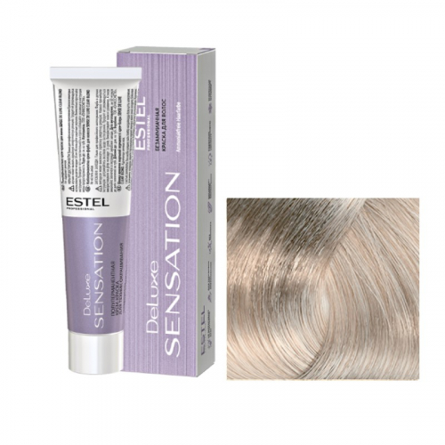 10/17 светлый блондин пепельно-коричневый, безаммиачная краска для волос Sensation De Luxe, 60 мл.