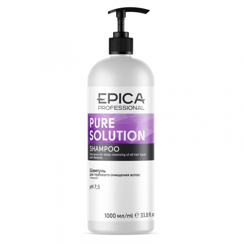 EPICA Pure Solution / Шампунь для глубокого очищения с натуральным бетаином, 1000 мл