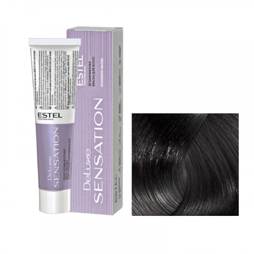 5/11 светлый шатен пепельный интенсивный, безаммиачная краска для волос Sensation De Luxe, 60 мл.