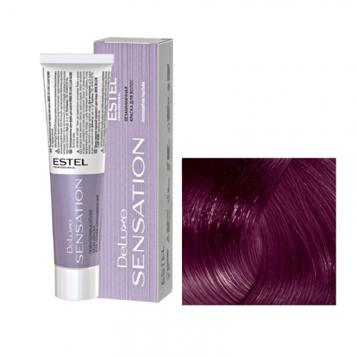 6/65 тёмно-русый фиолетово-красный, безаммиачная краска для волос Sensation De Luxe, 60 мл.