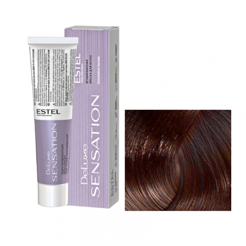 5/74 светлый шатен коричнево-медный, безаммиачная краска для волос Sensation De Luxe, 60 мл.