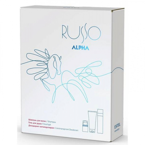 Набор ALPHA RUSSO шампунь 250, гель для душа 200, дезодорант-антиперсперант 75мл.