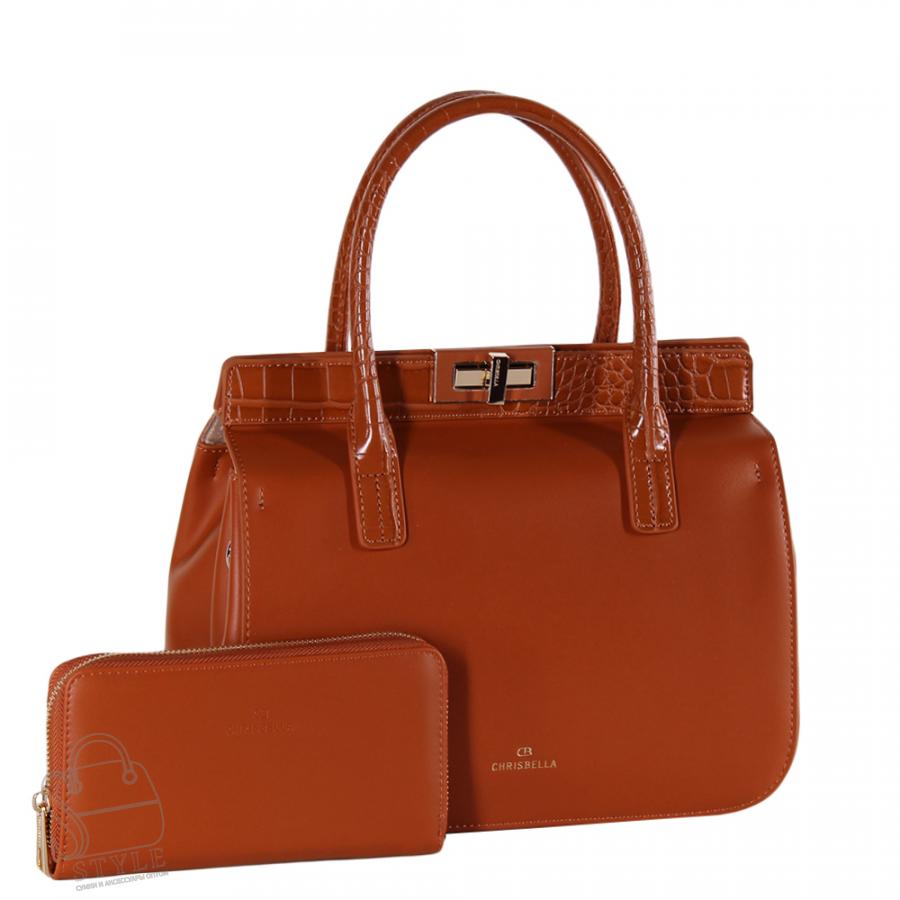 Сумка женская 012305014 brown Chisbella в Новосибирске
