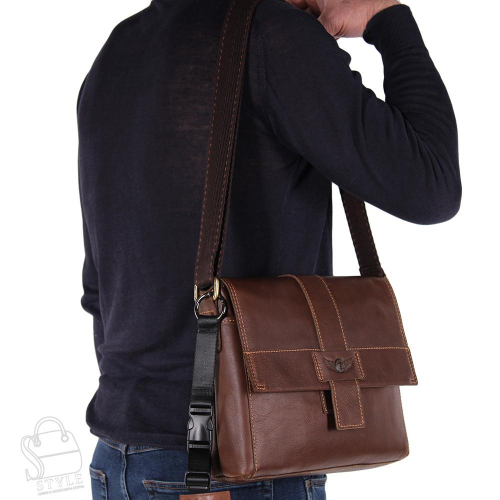 Портфель мужской кожаный 4210G d.brown Tough Reder