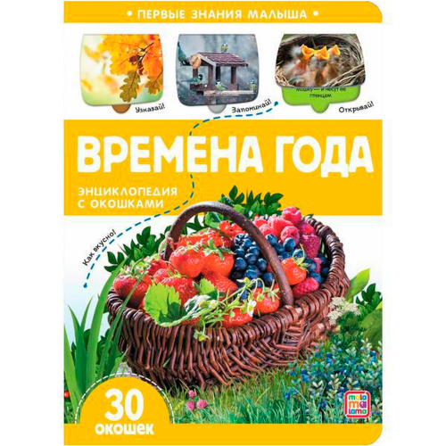 Книга 9785001348092 Первые знания малыша(с окошками). Времена года в Нижнем Новгороде