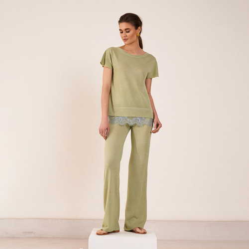 SRдва3-два5-один брюки женские светло-зеленый