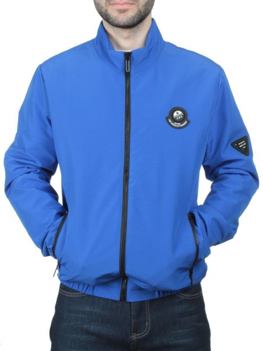EM25057-1 BLUE Куртка-бомбер мужская демисезонная (100 гр. синтепон) размер XL - 48 российский