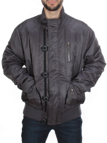 A71 GREY Куртка демисезонная мужская NO NAME (100 гр. синтепон) размер 2XL - 50российский