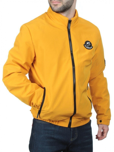 EM25057-1 YELLOW Куртка-бомбер мужская демисезонная (100 гр. синтепон) размер L - 46 российский