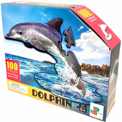Пазл контурный 100 Дельфин Jazzle 5+ 88658 в Нижнем Новгороде