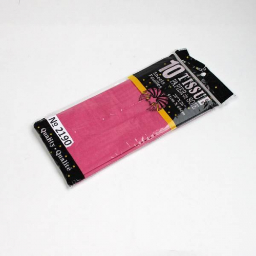 Бумага упаковочная тишью 50*66 см Темно-розовый 10 листов 17 г/м2 49192190