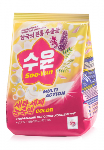 359 900.Стиральный порошок-концентрат для цветных тканей Soo-Yun
