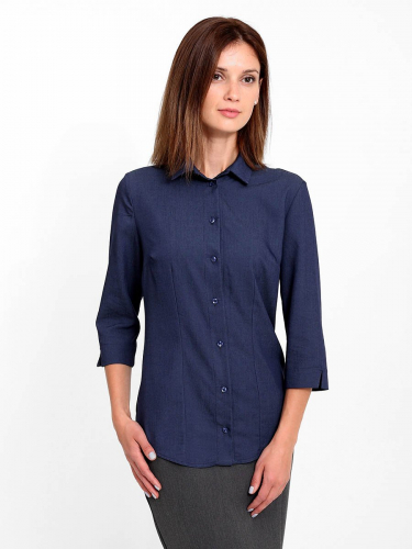 Блуза женская арт. 17340 джинсовый