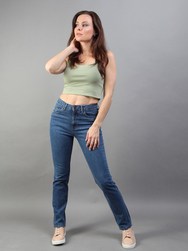 Женские джинсы арт. 19735 стирка средняя