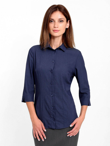 Блуза женская арт. 17340 джинсовый