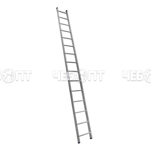 Лестница приставная UFUK 1-секцион. 1*15 (высота: 4,26 м) макс.нагрузка 150 кг арт. 411115 [1]
