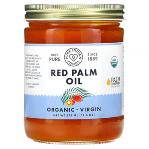 Pure Indian Foods, Красное пальмовое масло, 375 мл (12,6 унции)