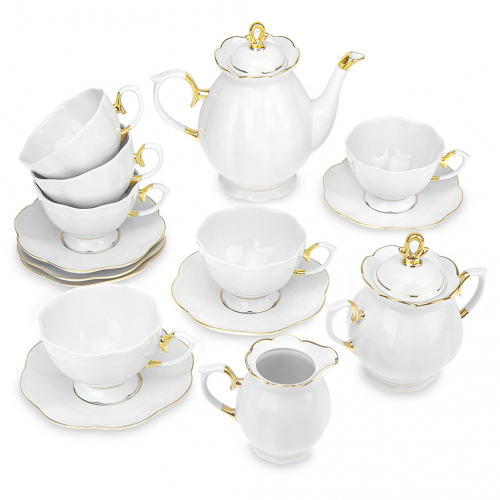 Сервиз чайный фарфоровый 15 (17) предметов, форма 