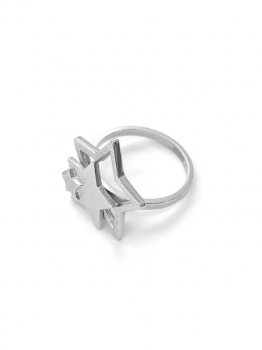 Серебряное кольцо «Касаться звезд»