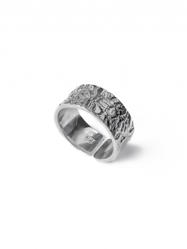 Серебряное кольцо на верхнюю фалангу «Змеиная натура»