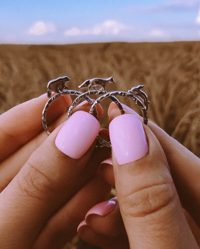 Серебряное кольцо «Заяц»