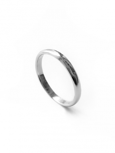 Серебряное узкое кольцо, 2 мм