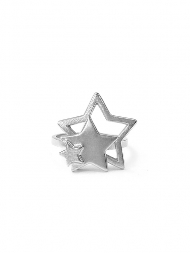 Серебряное кольцо «Касаться звезд»